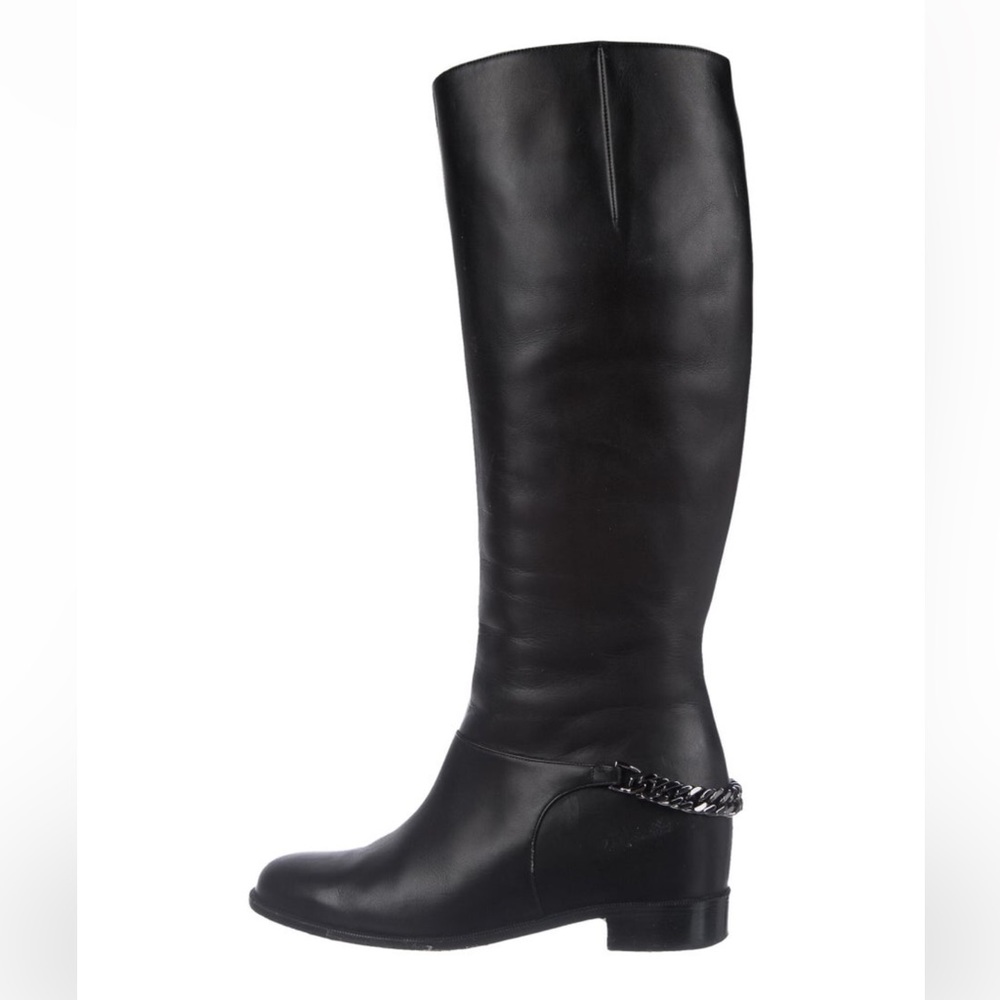Authentic-Red Bottom boots-black